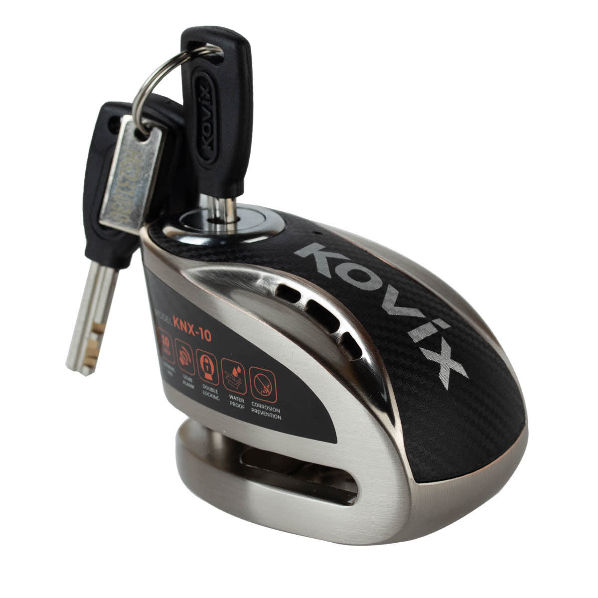 Candado Disco Plata kovix KNX10 - Alarma 120DB (10MM)