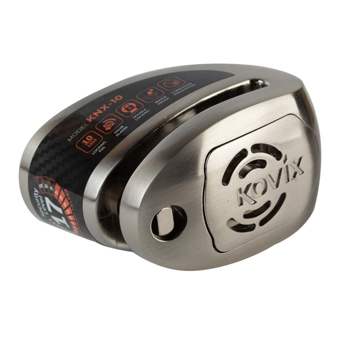 Candado Disco Plata kovix KNX10 - Alarma 120DB (10MM)