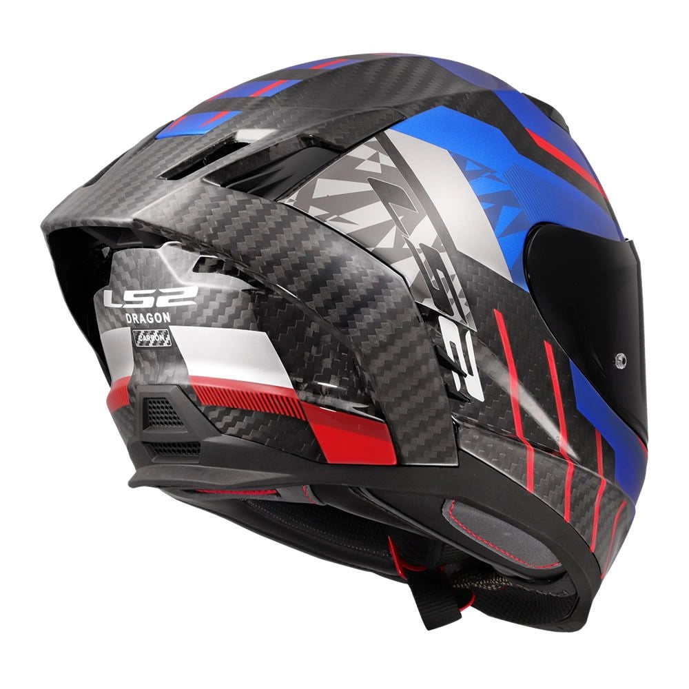 LS2 DRAGON BLUE - Fibra de Carbono 6K - Ecer22.06