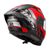 LS2 DRAGON RED - Fibra de Carbono 6K - Ecer22.06