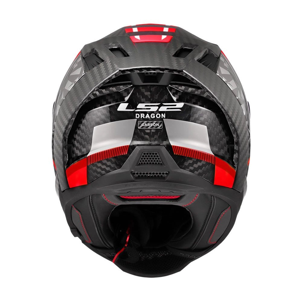 LS2 DRAGON RED - Fibra de Carbono 6K - Ecer22.06