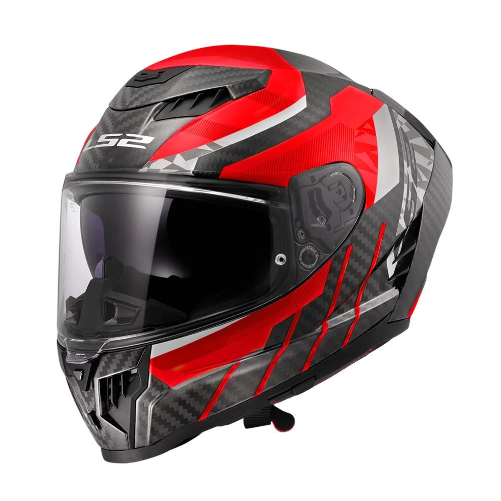 LS2 DRAGON RED - Fibra de Carbono 6K - Ecer22.06